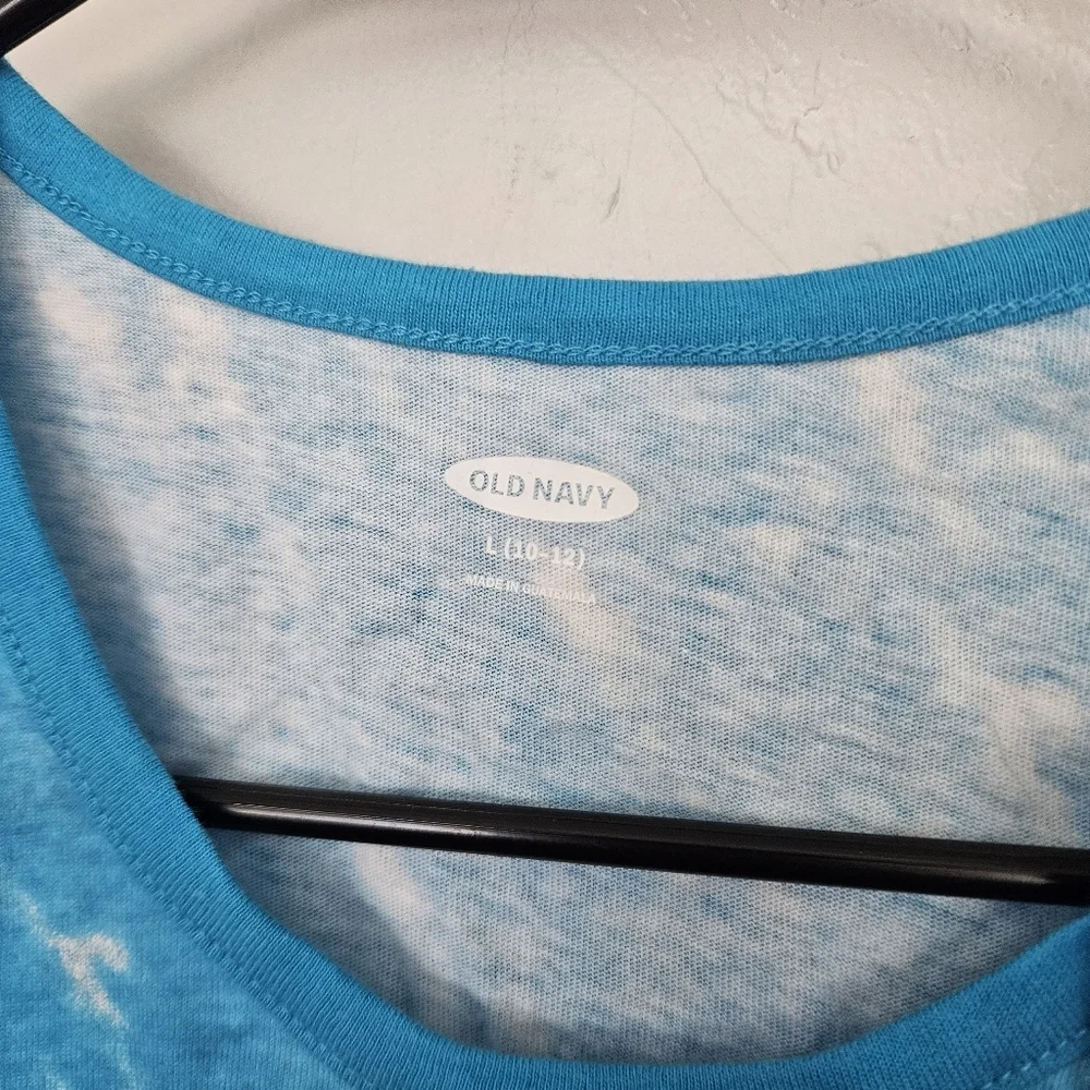 Old Navy NWT Boys Large 10/12 Colorful Tie-Dye Tank Top Blue Orange Purple Red